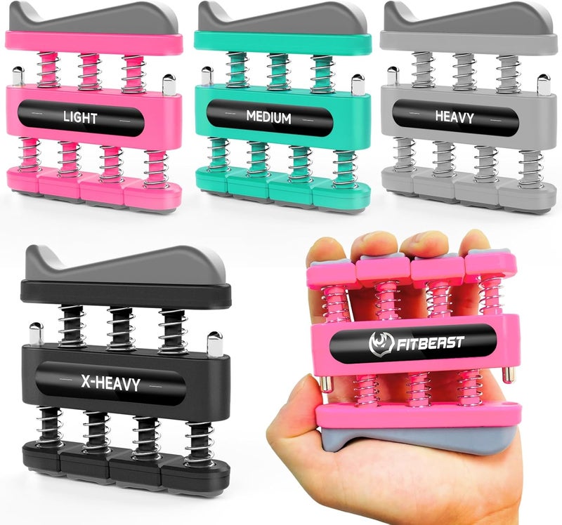FitBeast Finger Strengthener, Finger Exerciser, Hand Exerciser for Improve Dexterity and Strength in Fingers, Hands, Forearms–Grip Strength Trainer for Musicians, Climbers - Image 1